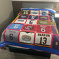 Our Full sized jersey blanket on display